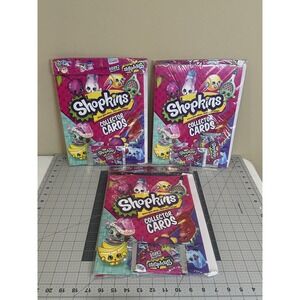 Shopkins Season 5‎ & 6 Trading Cards And Album Lot Of 3 Sealed